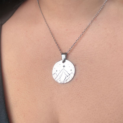 ACOTAR Bookish Necklace, 304 Stainless Steel pendant, engraved subtle book jewellery