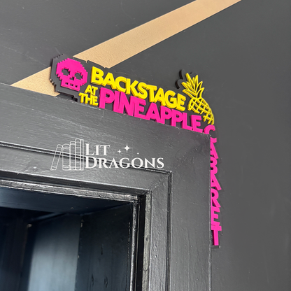 Backstage at the Pineapple Cabaret, Dungeon Crawler Carl Wooden Door Topper
