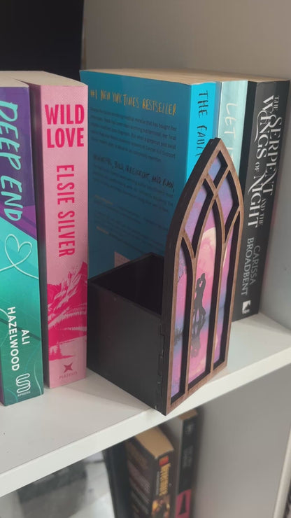 Romance Window Bookmark box, Romantasy Bookcase Window with Bookmark box