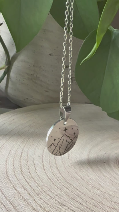ACOTAR Bookish Necklace, 304 Stainless Steel pendant, engraved subtle book jewellery