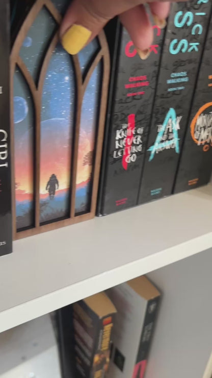 Scifi Bookmark box, Science Fiction Bookcase Window Booknook