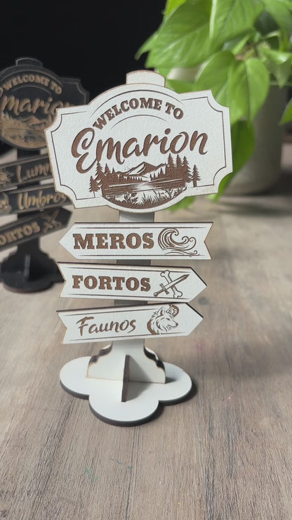 Kindred's Curse Saga - Wooden Mini Sign Posts - Officially Licensed