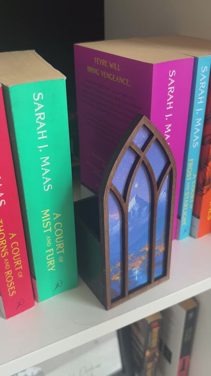 Fantasy Bookmark box, Night Court Window Booknook