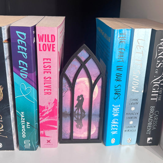 Romance Window Bookmark box, Romantasy Bookcase Window with Bookmark box