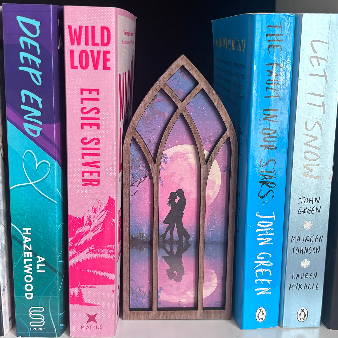 Romance Window Bookmark box, Romantasy Bookcase Window with Bookmark box