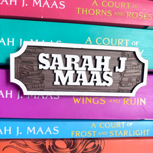 Author Book Sign  - Floating Shelf Decor