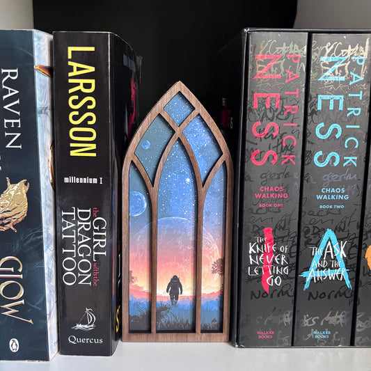 Scifi Bookmark box, Science Fiction Bookcase Window Booknook