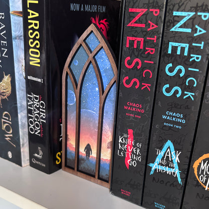Scifi Bookmark box, Science Fiction Bookcase Window Booknook