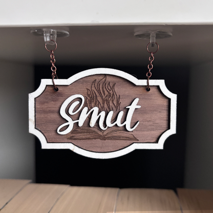 Smut Shelf Sign - Shelf Hanger