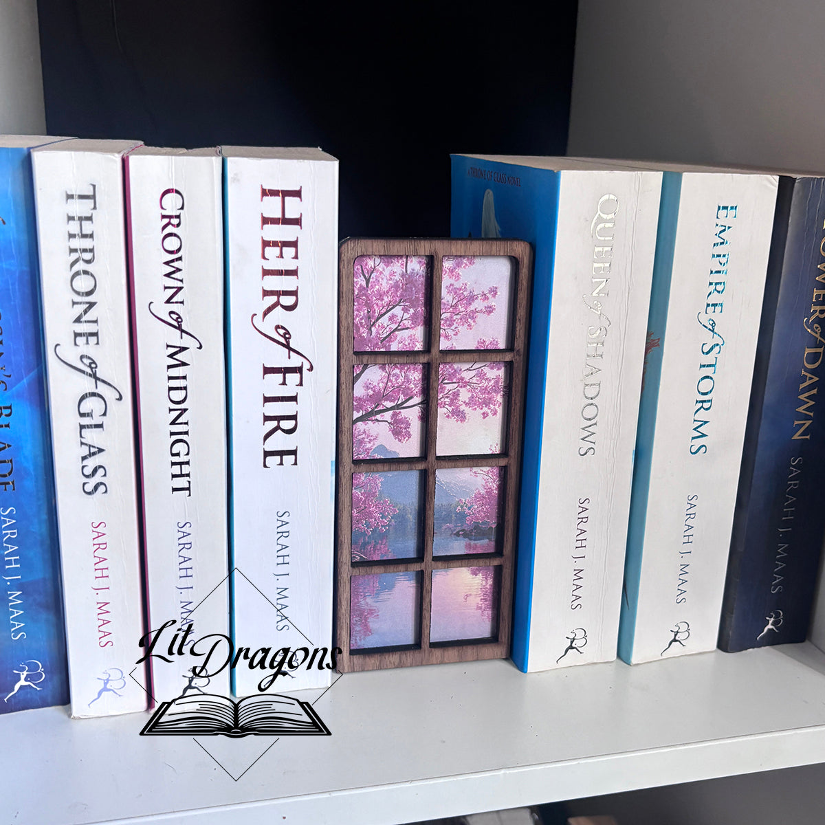 Seasonal Window Scene Bookmark Box and Decor