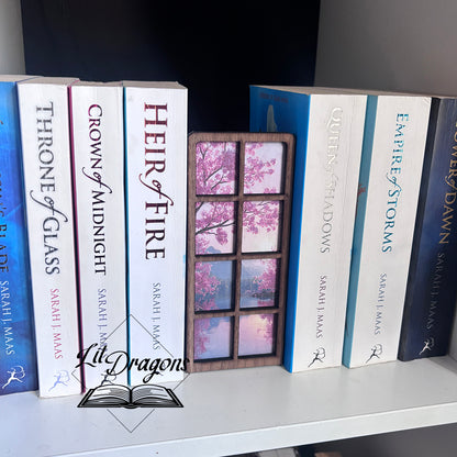 Seasonal Window Scene Bookmark Box and Decor