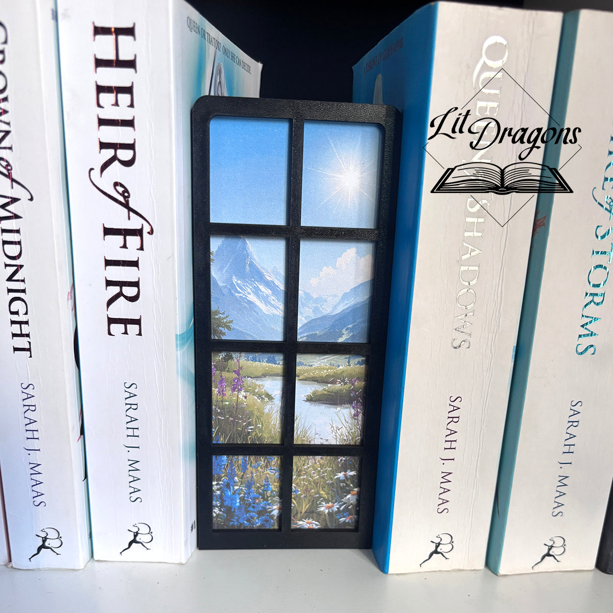 Seasonal Window Scene Bookmark Box and Decor