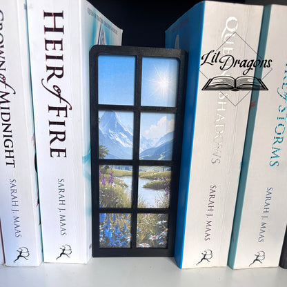 Seasonal Window Scene Bookmark Box and Decor