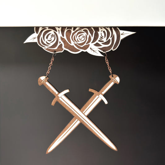 Crossed Swords Shelf Hanger