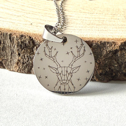 Throne of Glass Bookish Necklace, 304 Stainless Steel pendant, engraved fantasy book jewellery